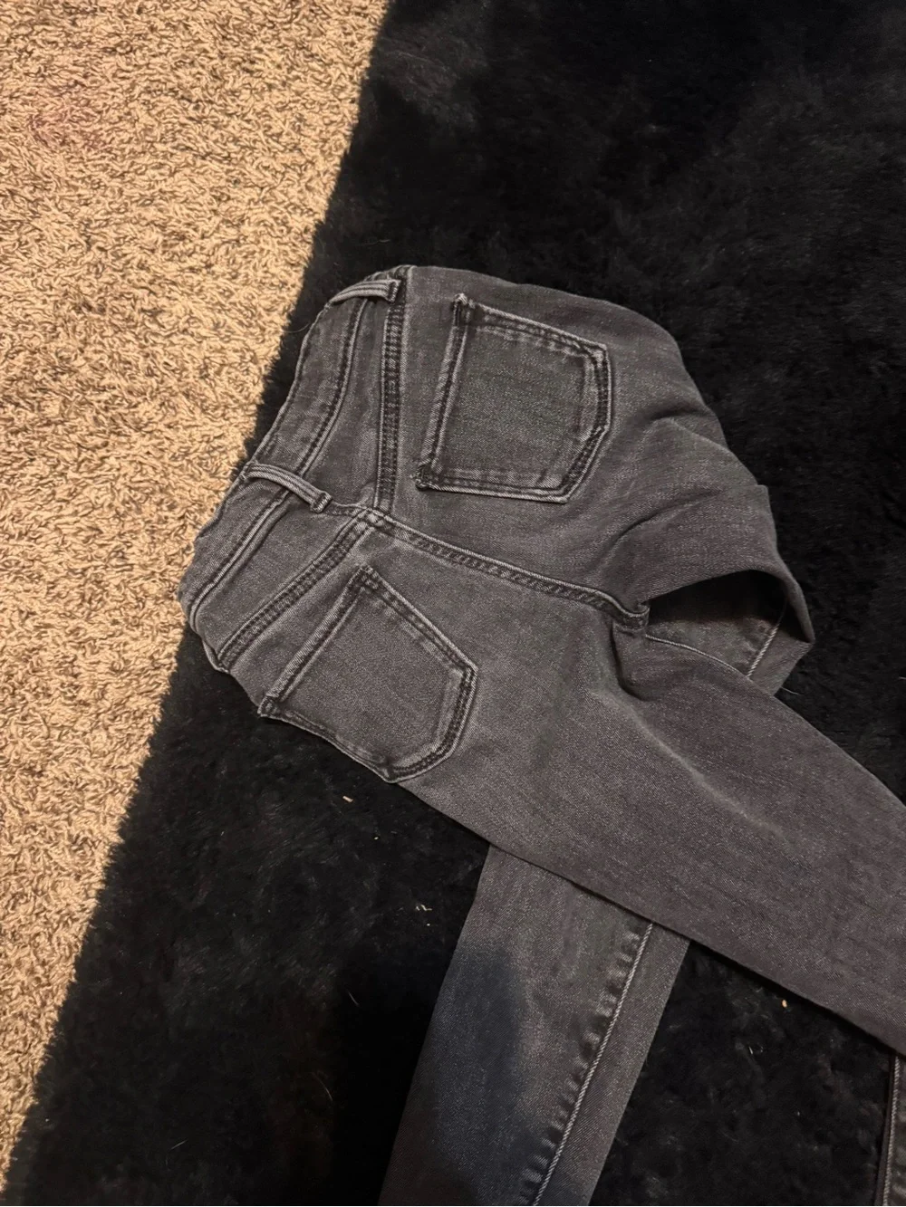 Old Navy Girls Black Distressed Skinny Jeans